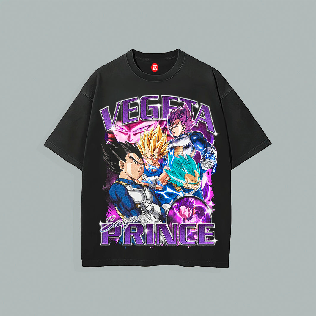 DBZ: VEGETA BLACK TEE