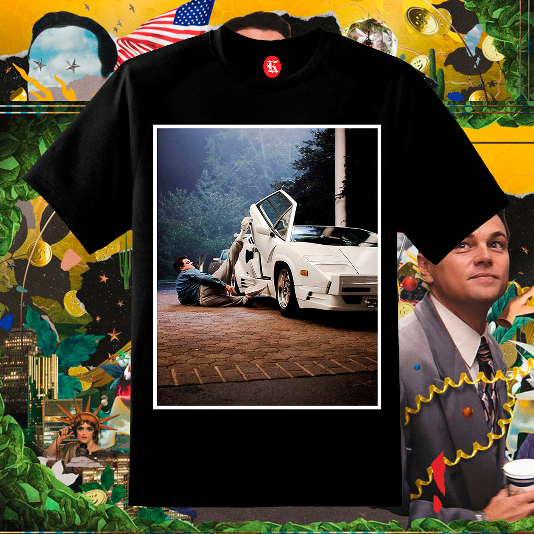 WALL STREET WOLF BLACK TEE