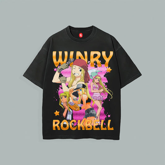 FULLMETAL ALCHEMIST: WINRY ROCKBELL BLACK TEE