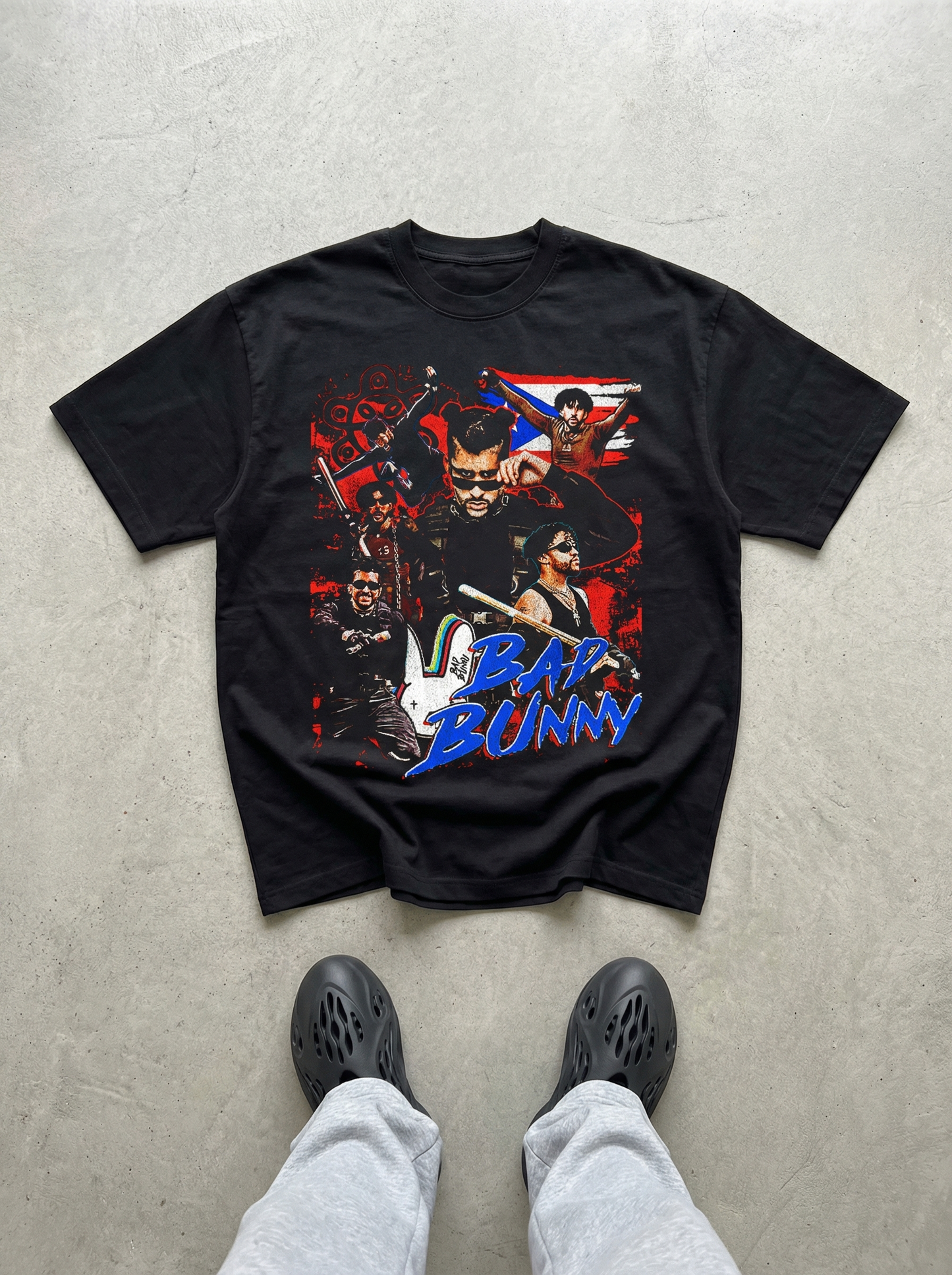 BAD BUNNY WWE BLACK TEE