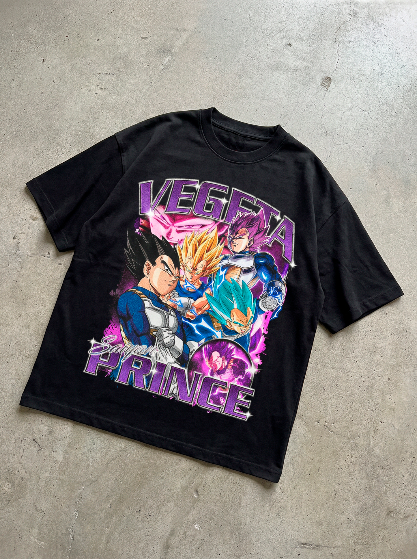 DBZ: VEGETA BLACK TEE