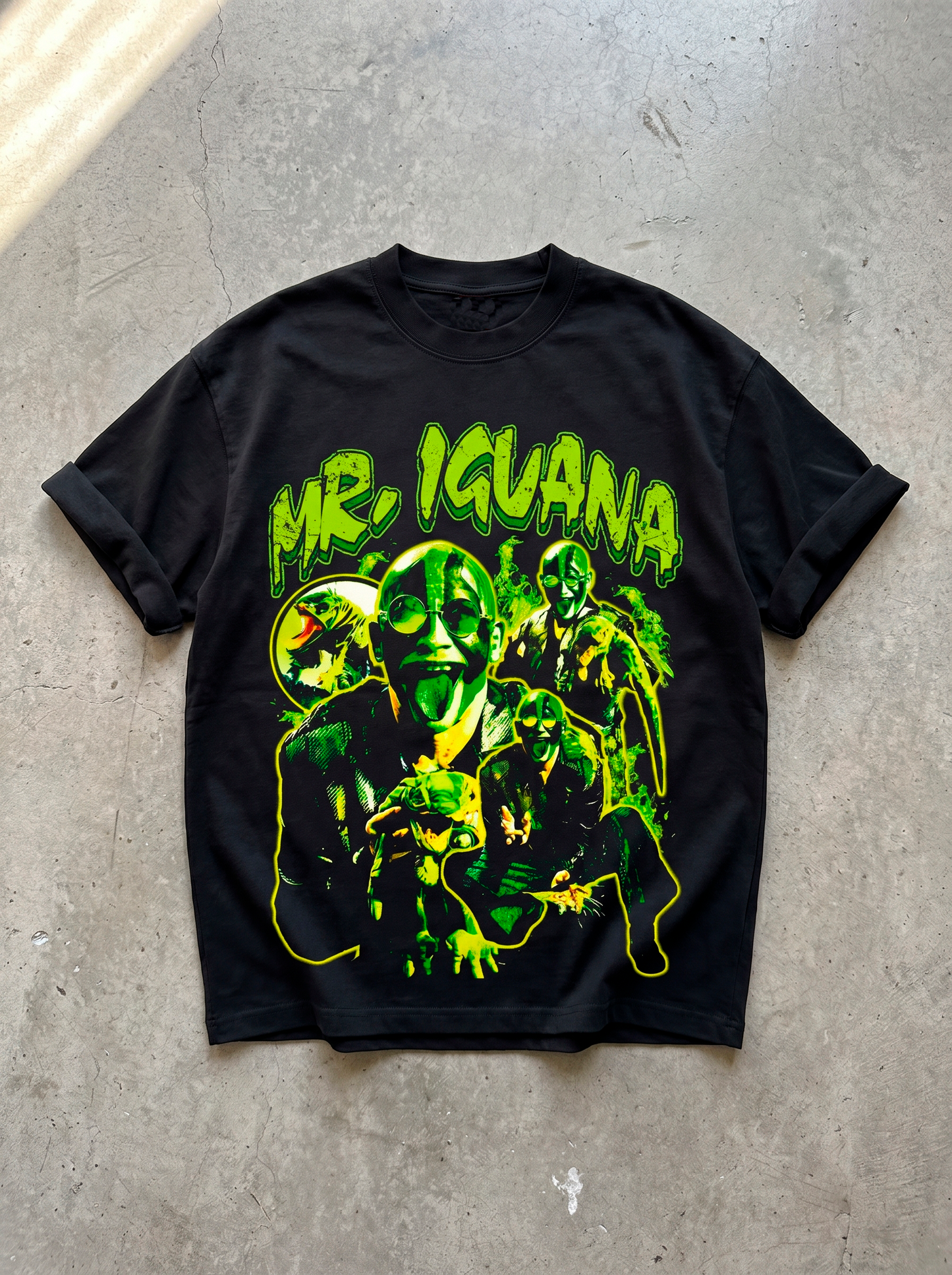 MR IGUANA BLACK TEE