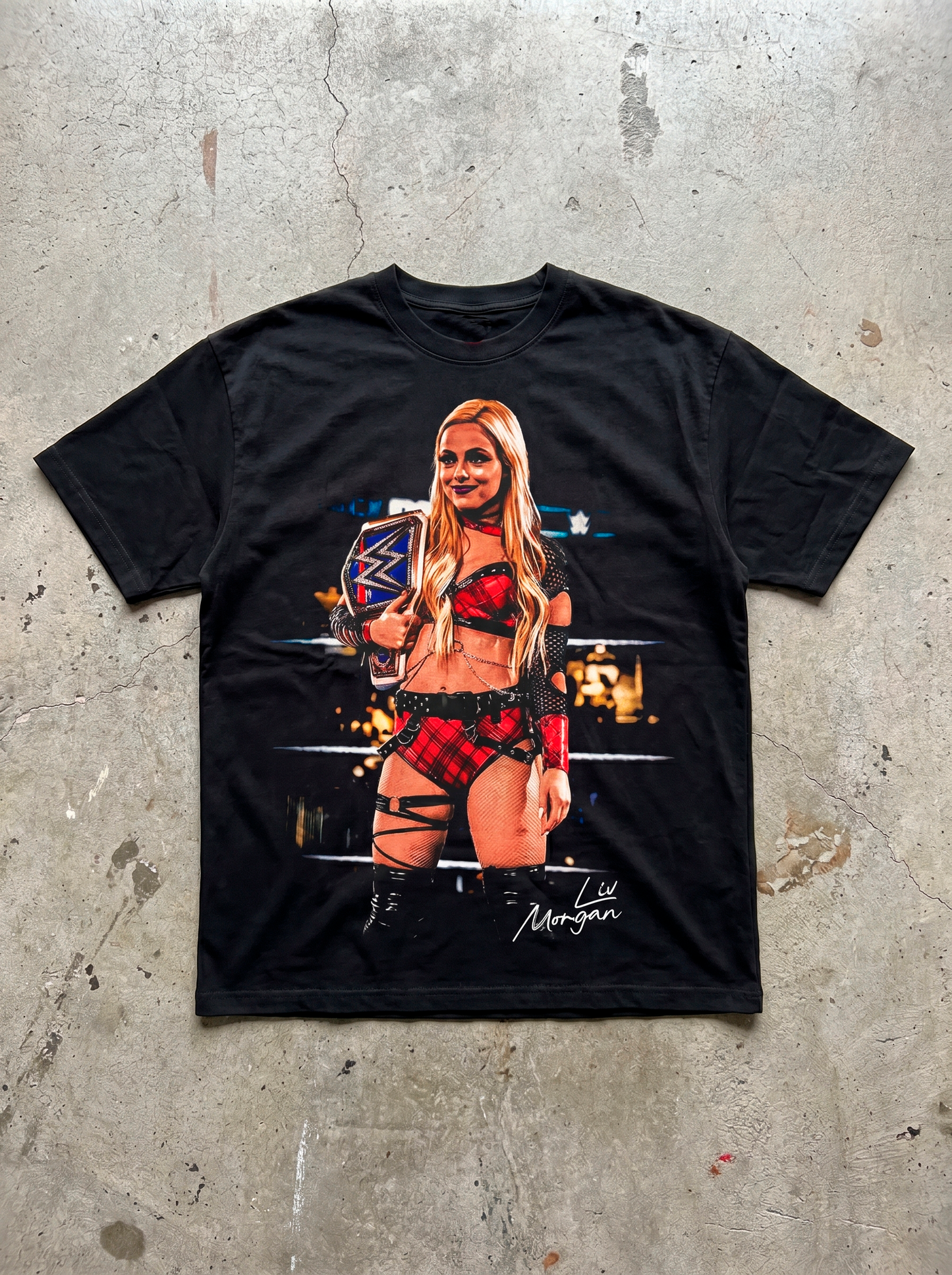 LIV MORGAN BLACK TEE