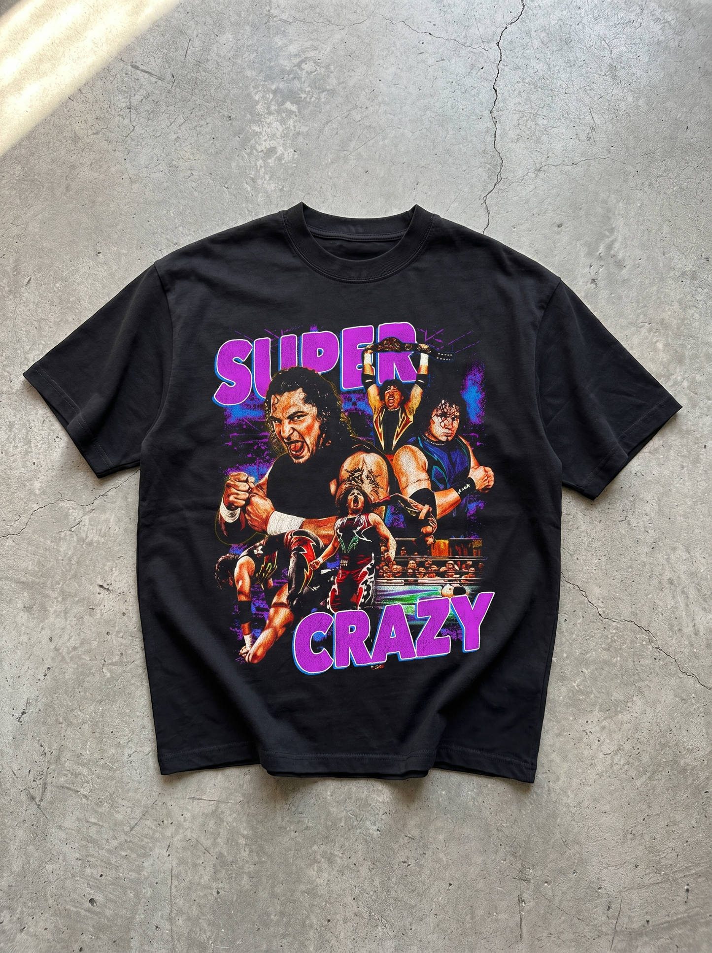 SUPER CRAZY BLACK TEE